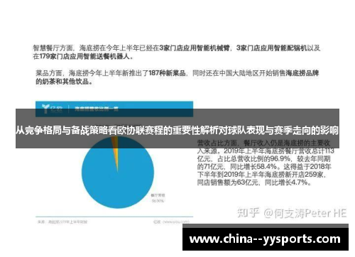 从竞争格局与备战策略看欧协联赛程的重要性解析对球队表现与赛季走向的影响